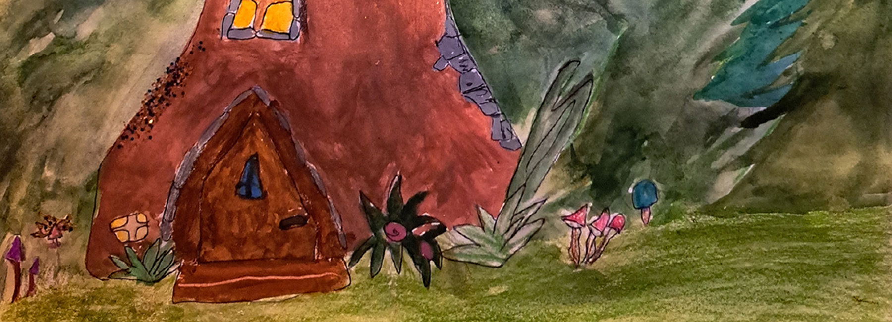 Osakuva sienimökistä