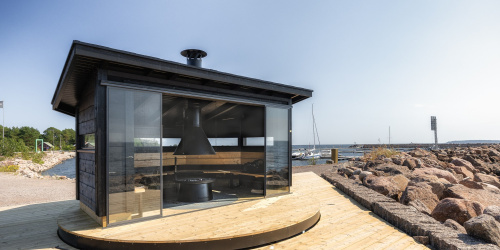 Kaunissaaren pyörivä laavu. Pyhtään kunta / Carl Svanfält